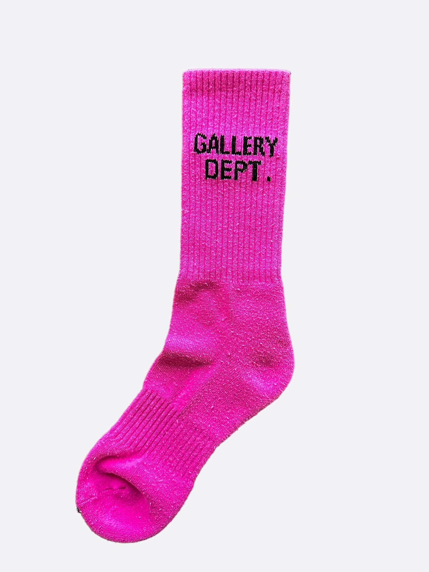 Gallery Dept Pink & Black Logo Socks