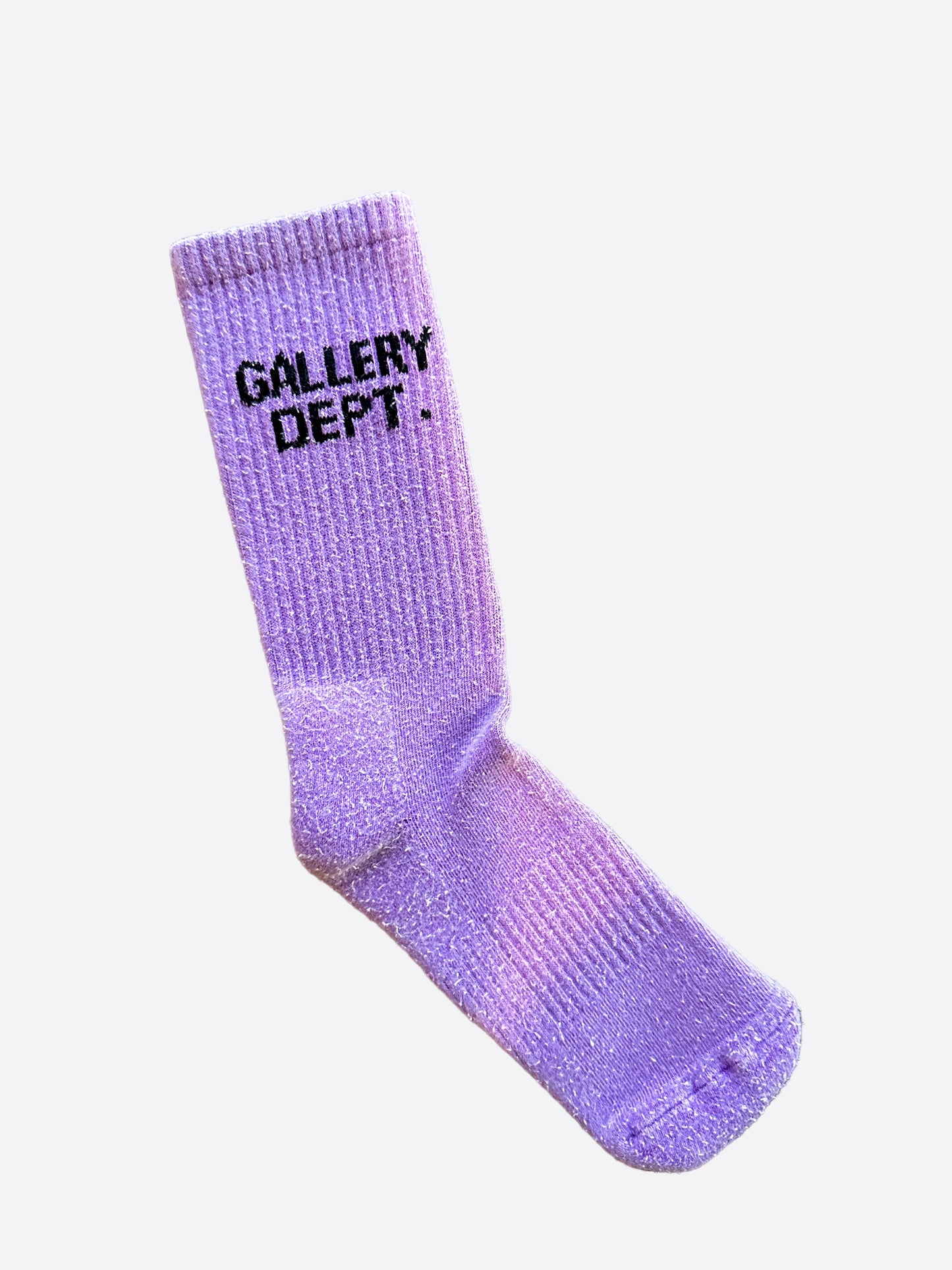 Gallery Dept Purple & Black Logo Socks