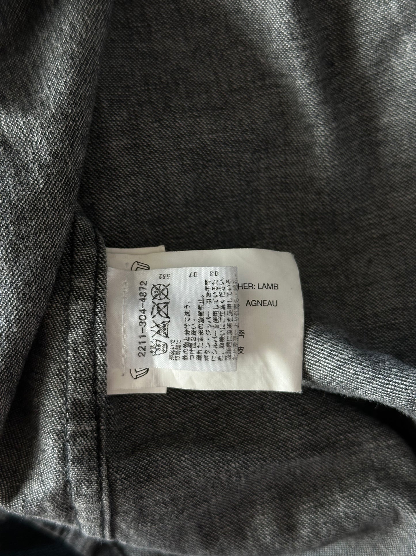 Chrome Hearts Black & White Cross Patch Denim Shirt