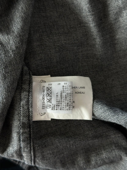 Chrome Hearts Black & White Cross Patch Denim Shirt