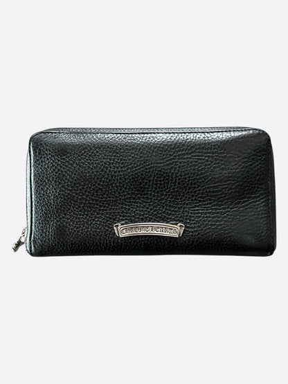 Chrome Hearts  Black Fleur Patch Wallet