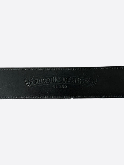Chrome Hearts Black & Silver Roller Belt