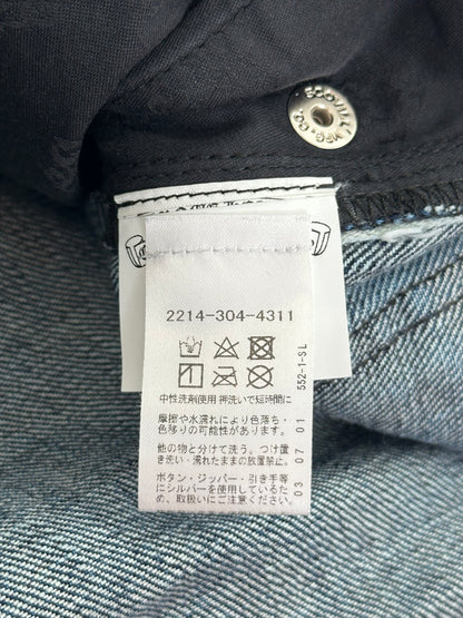 Chrome Hearts Blue & Multicolor Cross Patch Carpenter Jeans