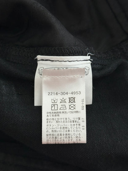 Chrome Hearts Black & White Herringbone Cross Patch Carpenter Pants