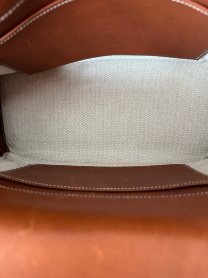 Hermes Brown Swift & Canvas Retourne Kelly 35