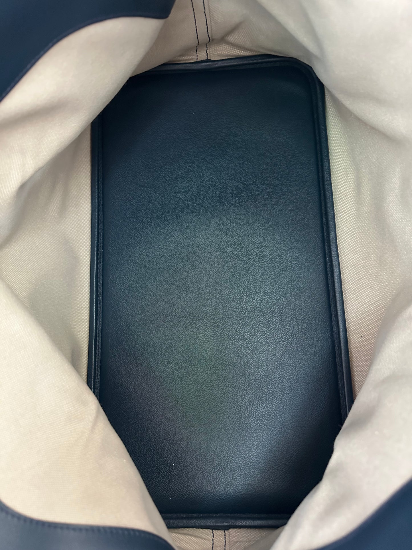 Hermes Blue Togo Baseball Bolide 45