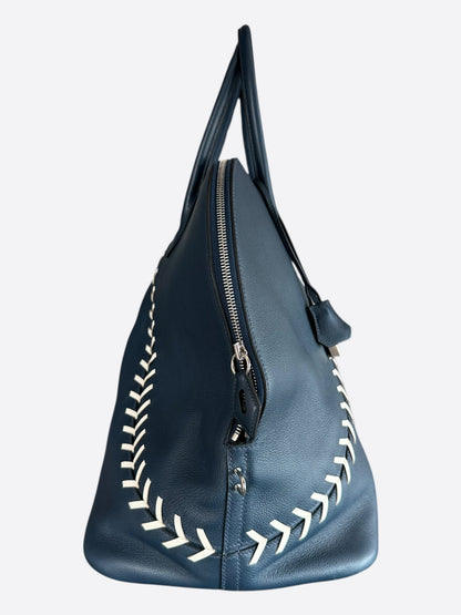 Hermes Blue Togo Baseball Bolide 45