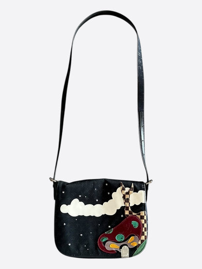 Louis Vuitton Black Monogram Patchwork Conte de Fees Musette Bag