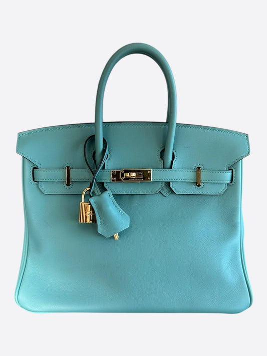 Hermes Tiffany Blue Swift Birkin 25