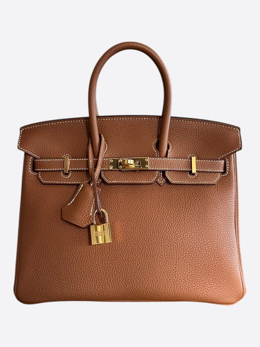 Hermes Gold Togo Birkin 25