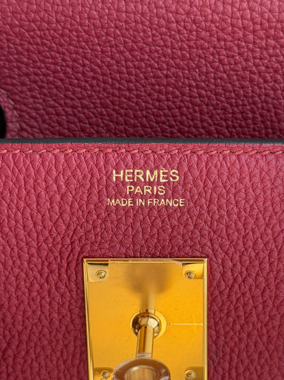 Hermès Rouge Grenat Togo & Gold Hardware Birkin 30