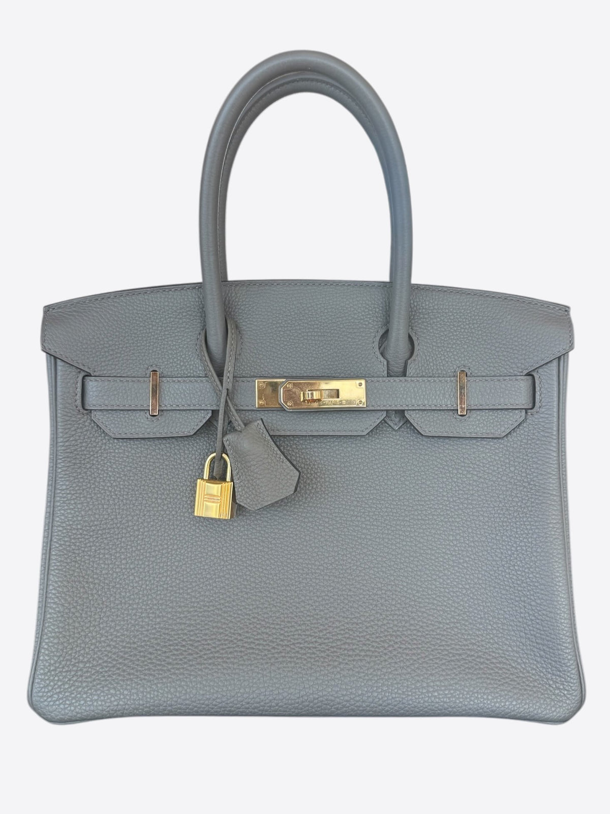 Hermes Gris Misty Togo & Gold Hardware Birkin 30