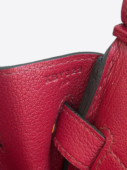 Hermès Rouge Grenat Togo & Gold Hardware Birkin 30