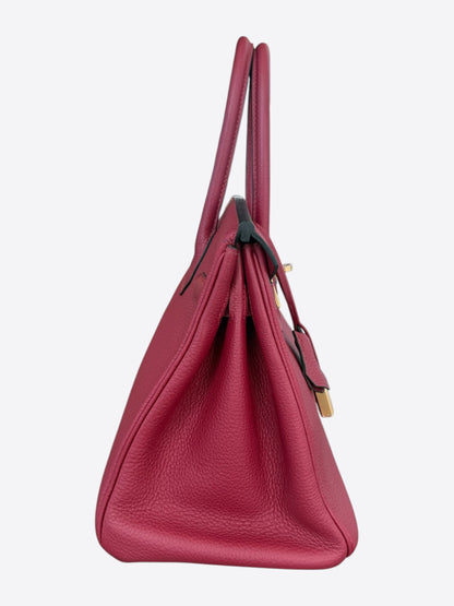 Hermès Rouge Grenat Togo & Gold Hardware Birkin 30