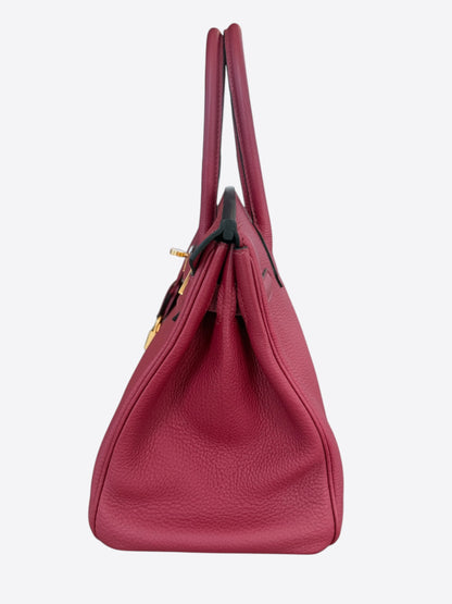 Hermès Rouge Grenat Togo & Gold Hardware Birkin 30
