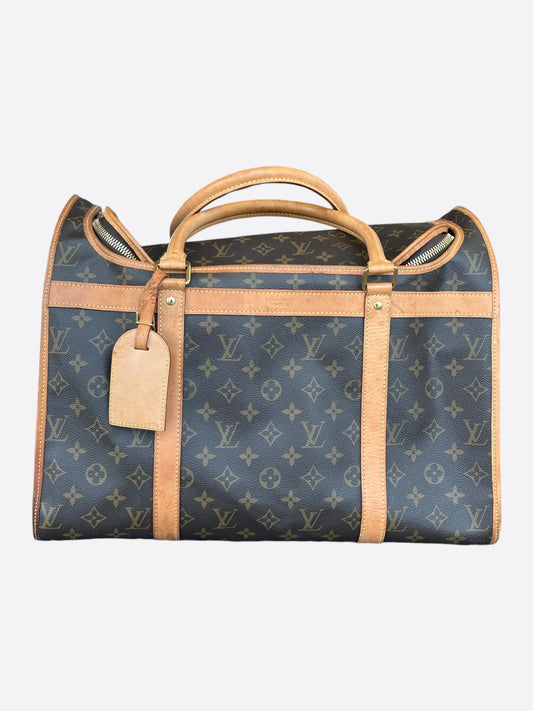 Louis Vuitton Brown Monogram Dog Carrier