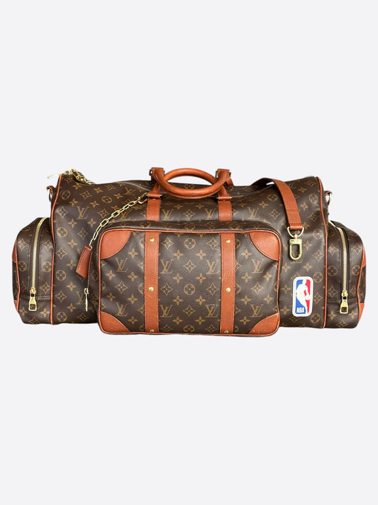 Louis Vuitton NBA Brown Monogram Trio Pocket Keepall