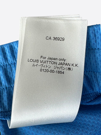 Louis Vuitton Blue Lightning Logo Shorts