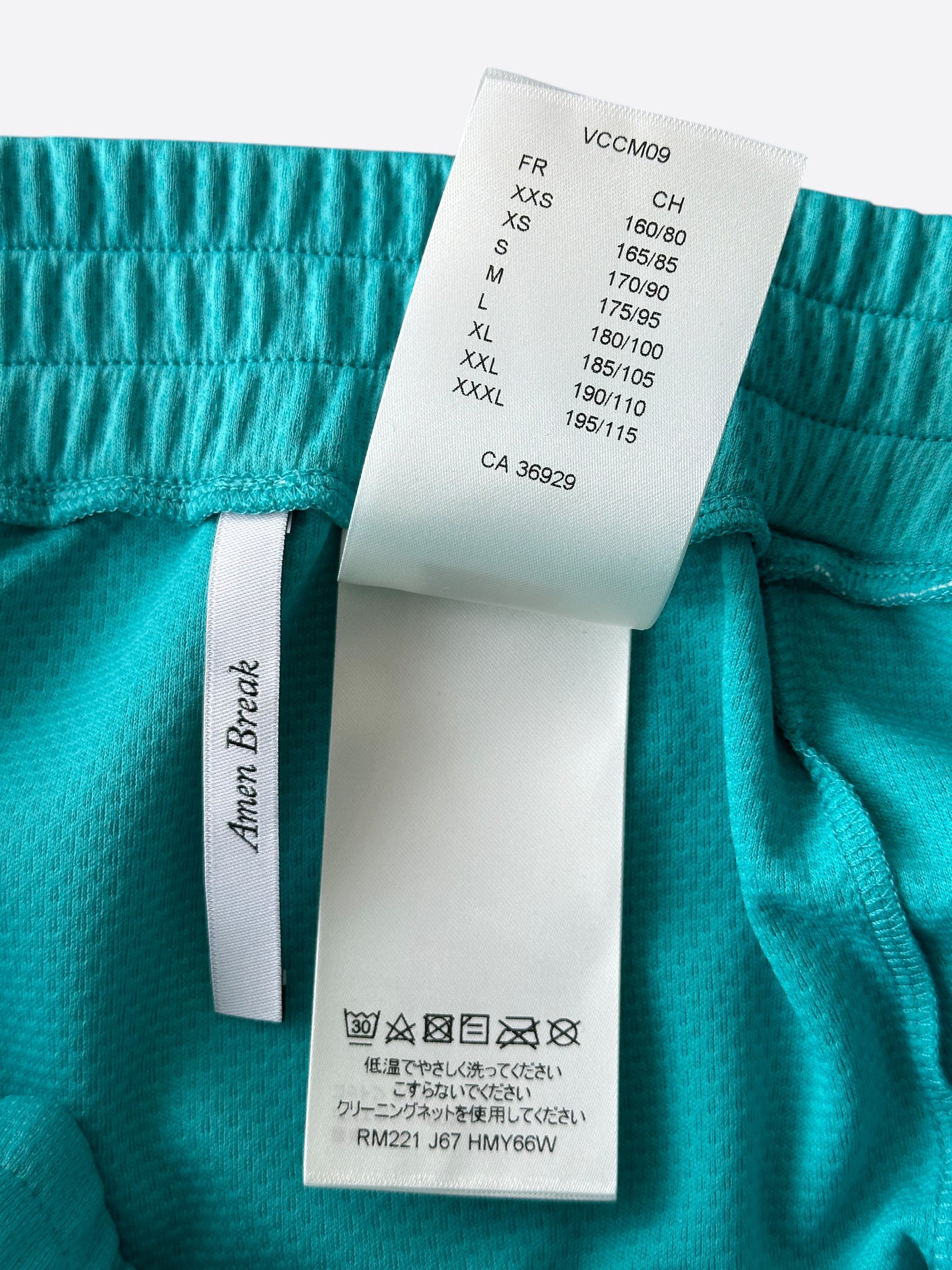 Louis Vuitton Turquoise Lightning Logo Shorts