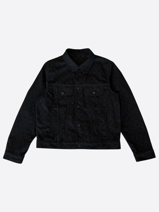 Louis Vuitton Black Monogram Denim Jacket