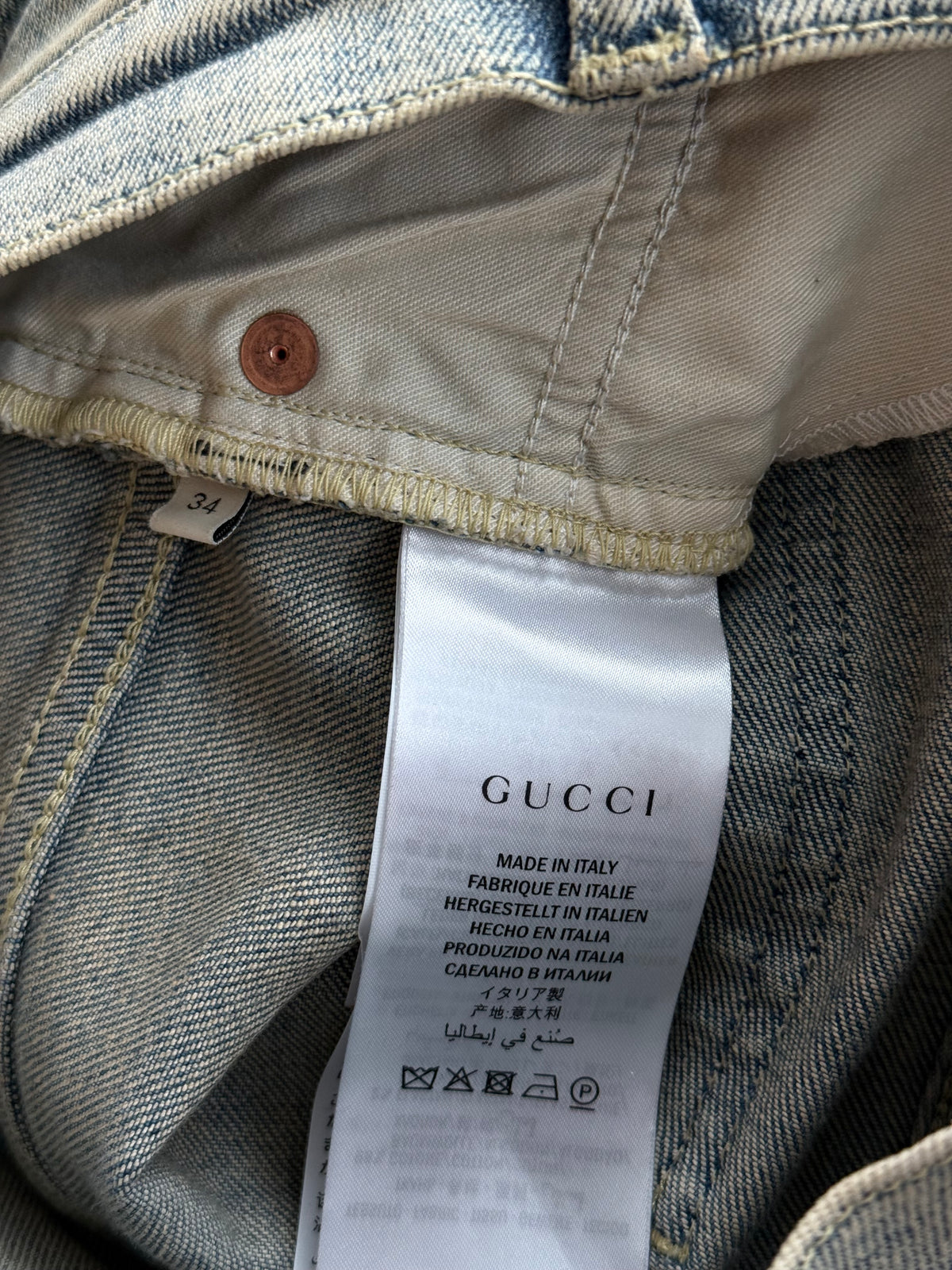 Gucci Light Blue Jeans