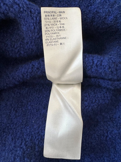 Louis Vuitton Blue & White Logo Wool Sweater