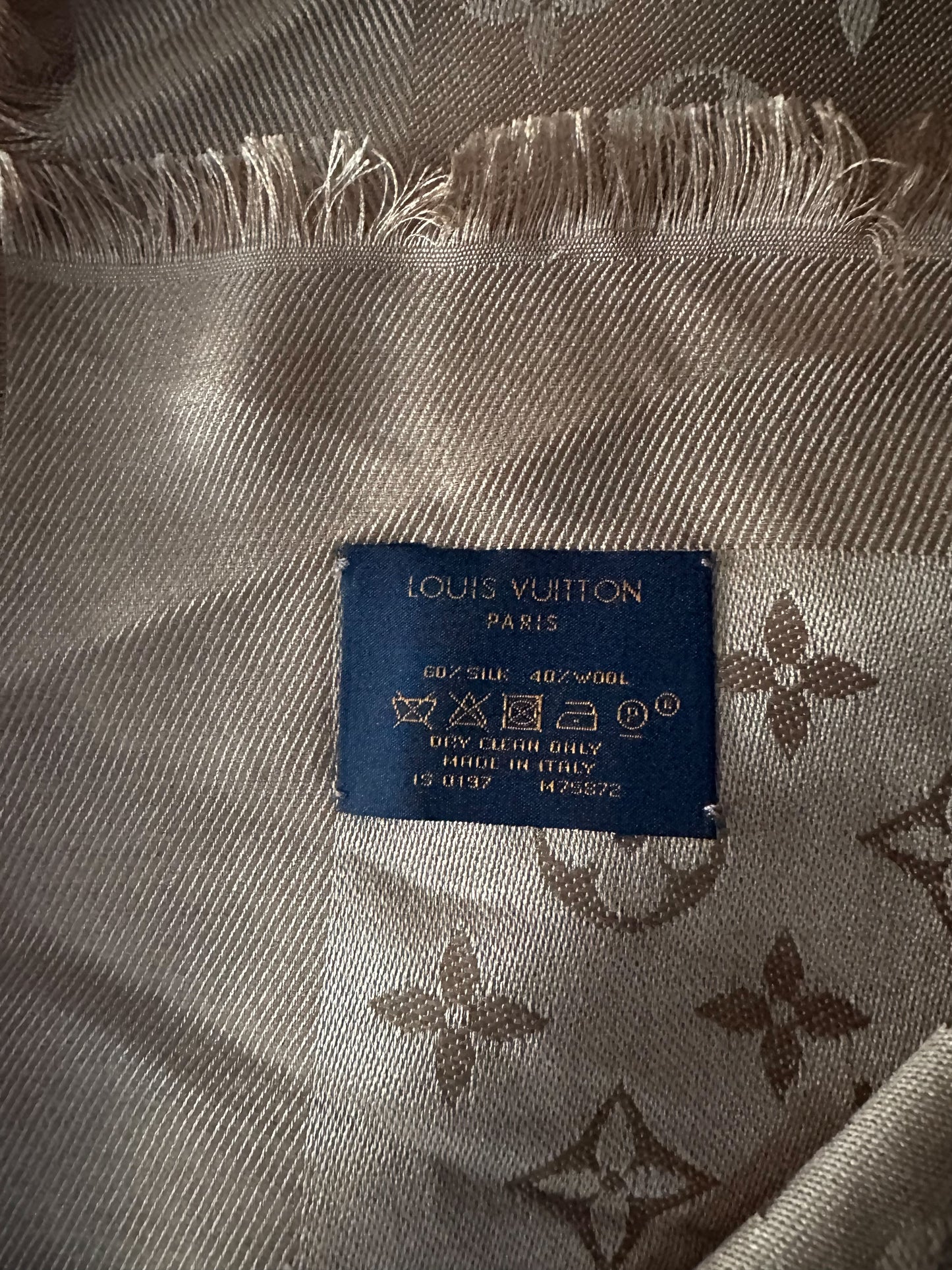 Louis Vuitton Ecru Monogram Blanket Shawl