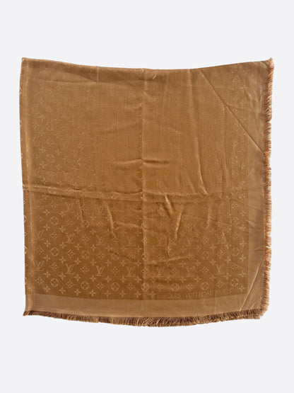 Louis Vuitton Caramel Monogram Blanket Shawl