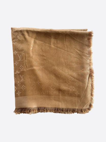 Louis Vuitton Caramel Monogram Blanket Shawl