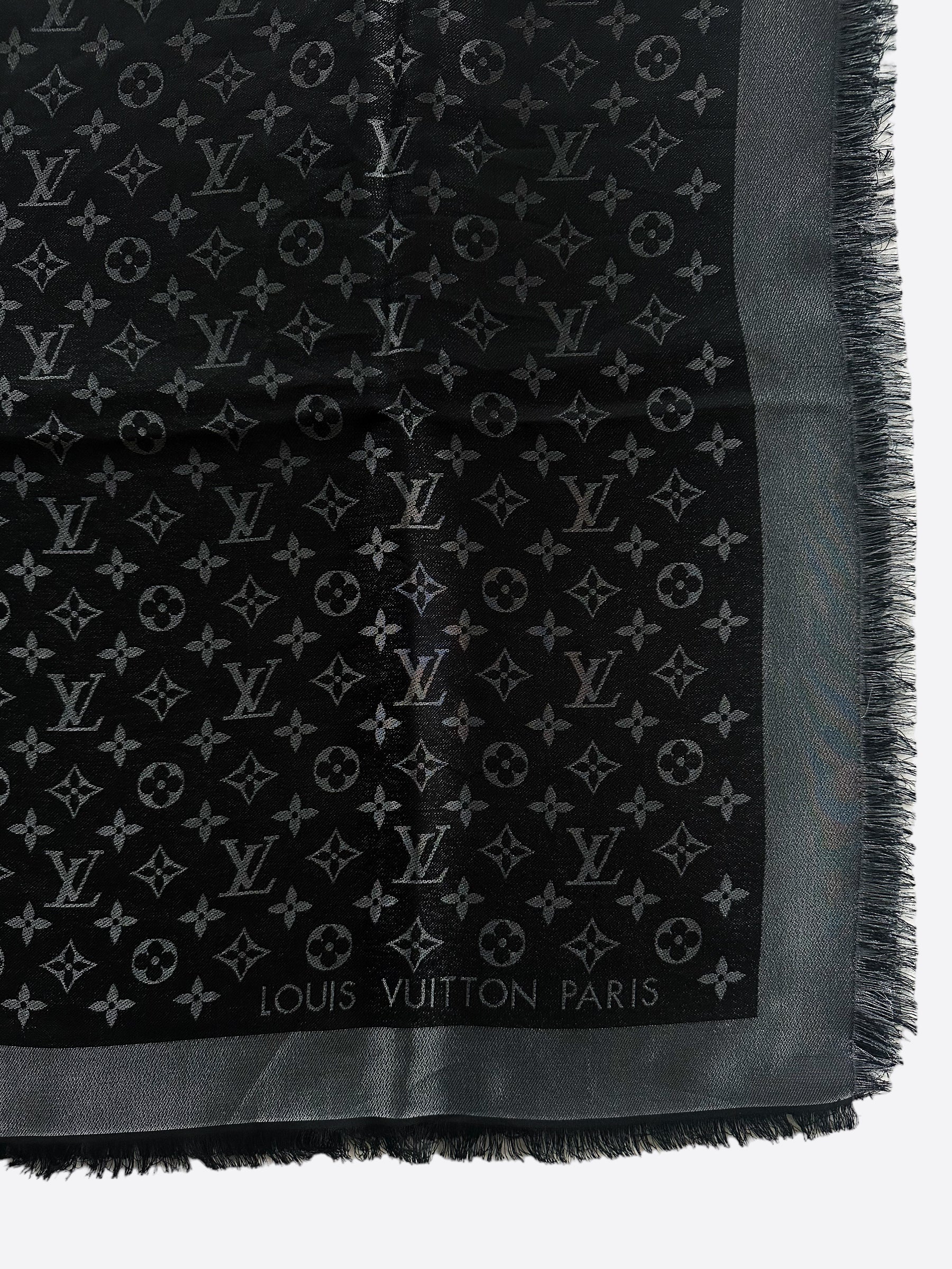 Louis Vuitton Grey Monogram Blanket Shawl