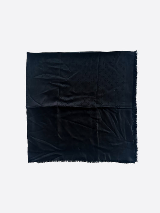 Louis Vuitton Black Monogram Blanket Shawl