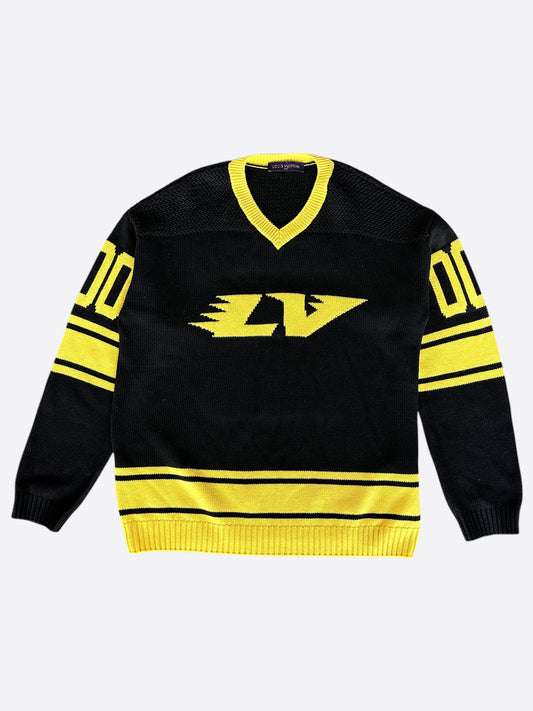 Louis Vuitton Black & Yellow Knit Jersey