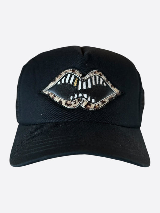 Chrome Hearts Matty Boy Black Cheetah Chomper Trucker Hat