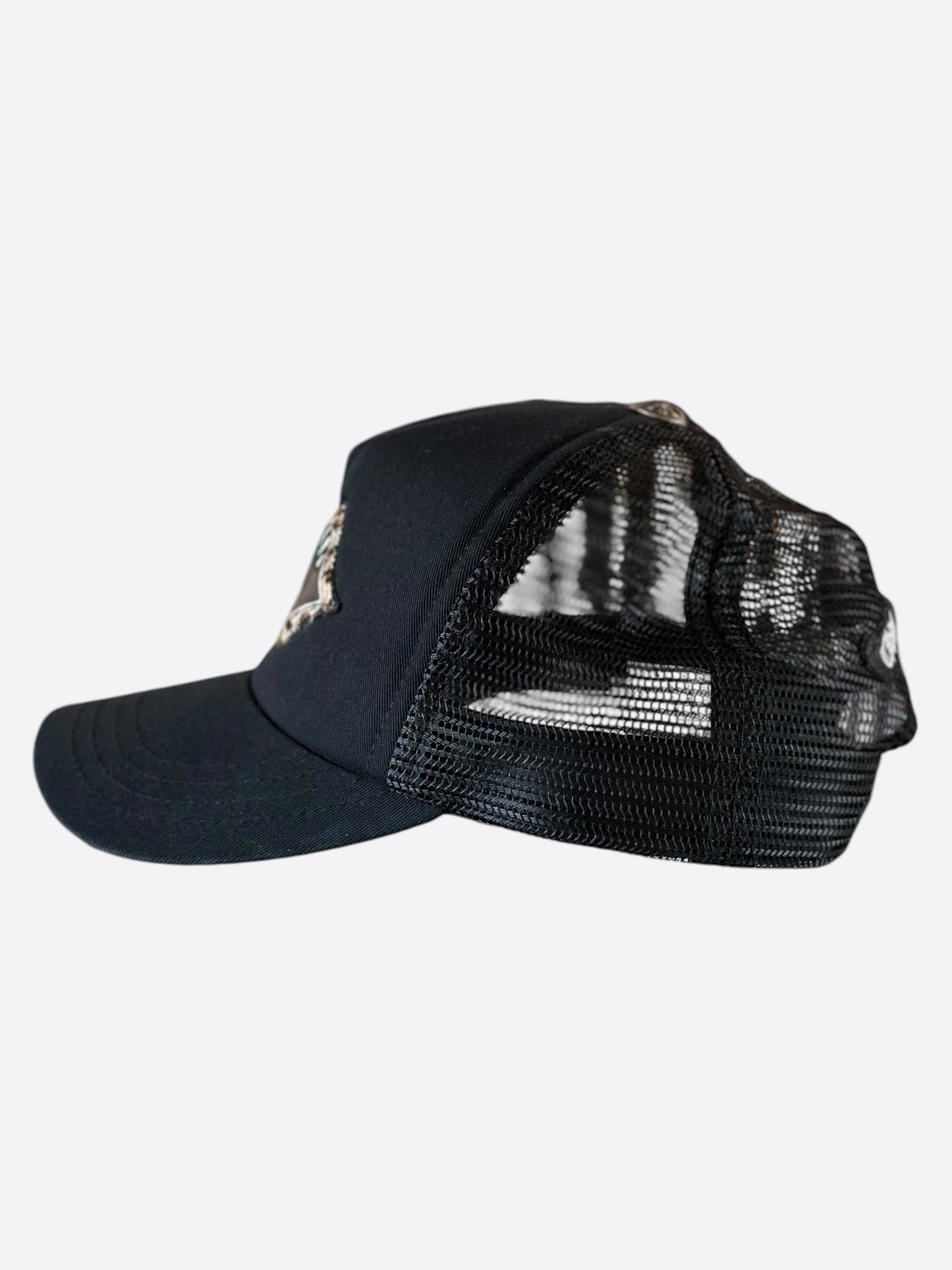 Chrome Hearts Matty Boy Black Cheetah Chomper Trucker Hat