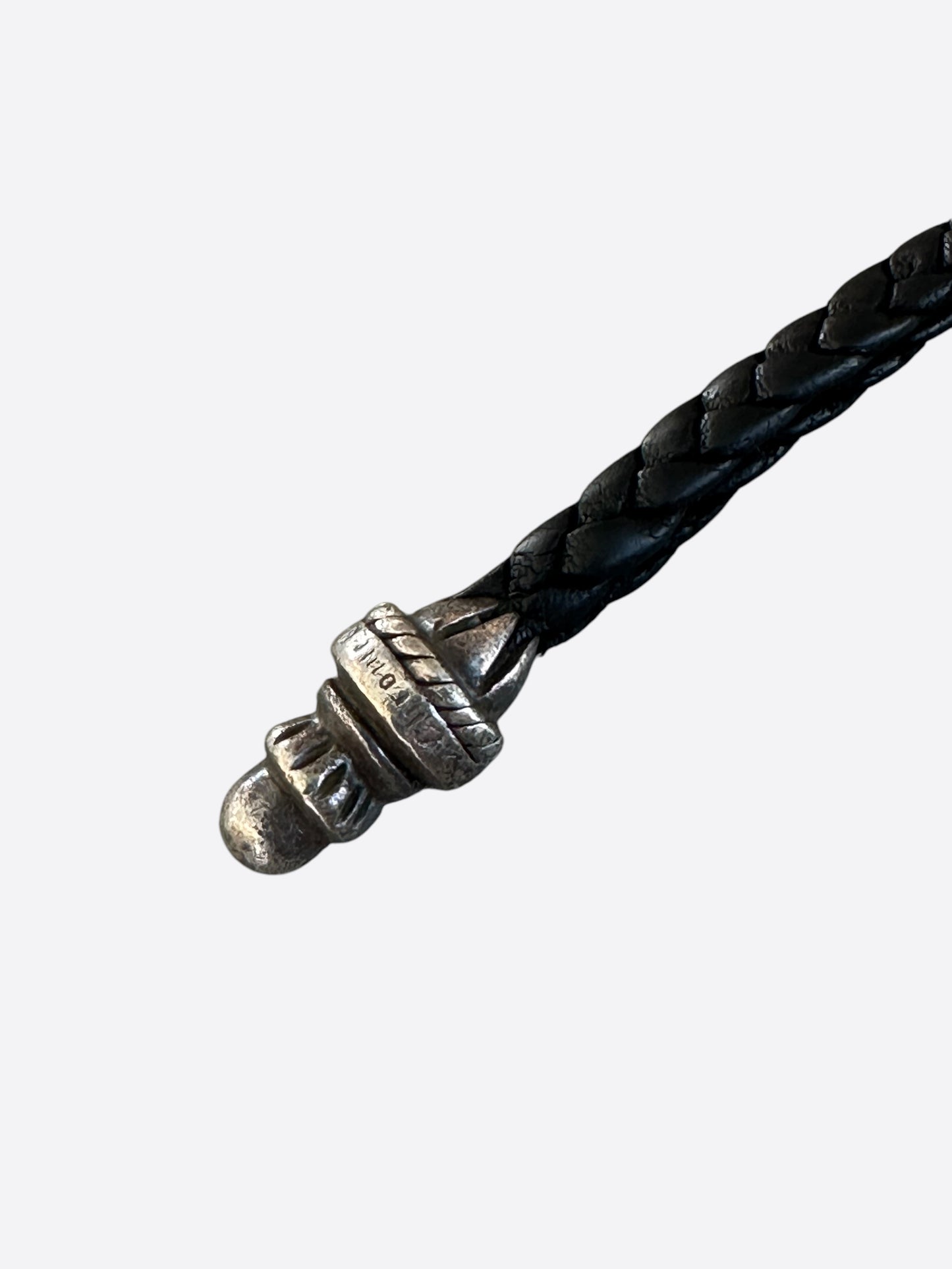 Chrome Hearts Black Leather Bolo Cord Wallet