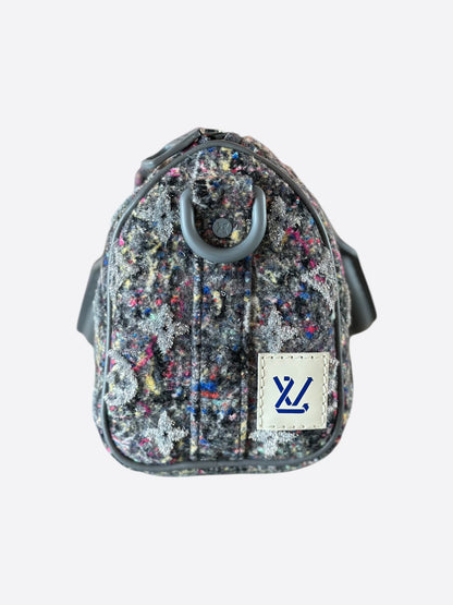 Louis Vuitton Grey & White Monogram Recycle Keepall XS