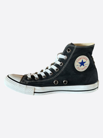 Chrome Hearts Black & White Star Patch High Top Converse