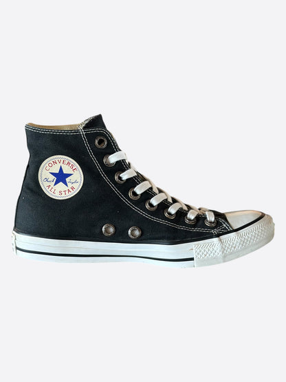 Chrome Hearts Black & White Star Patch High Top Converse