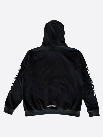 Chrome Hearts Black & White Script Print Hoodie
