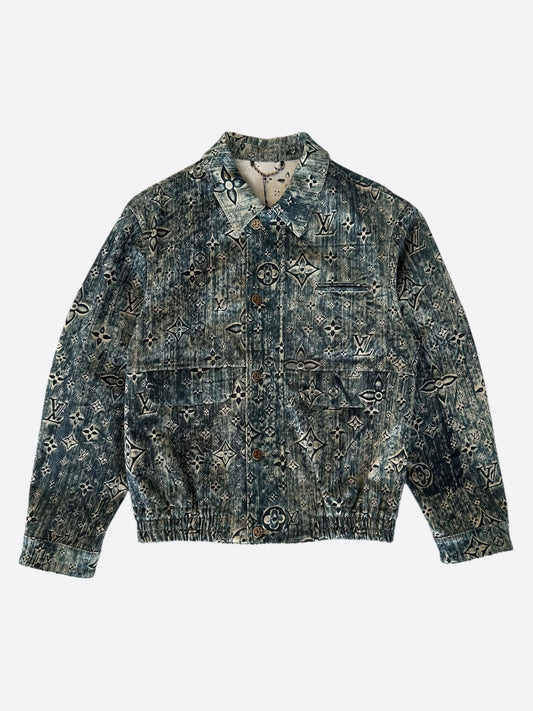 Louis Vuitton Blue Star Monogram Denim Jacket