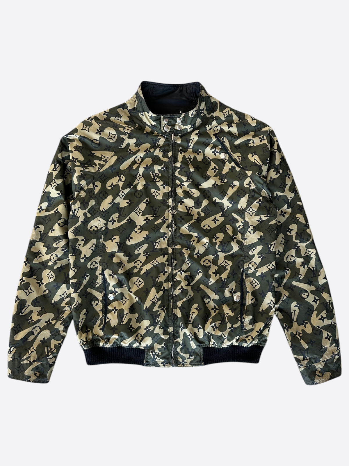 Louis Vuitton Takashi Murakami Camouflage Monogram Windbreaker 