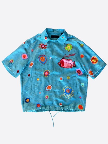 Louis Vuitton Yayoi Kusama Faces Monogram Silk Shirt