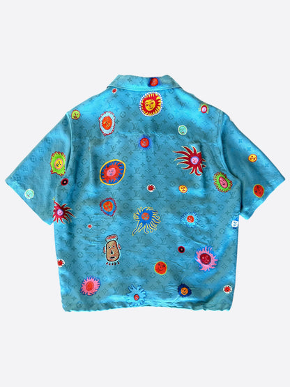 Louis Vuitton Yayoi Kusama Faces Monogram Silk Shirt