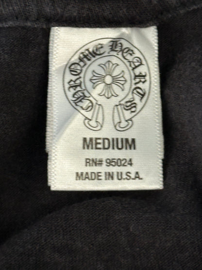 Chrome Hearts Black & White Horseshoe Cross Logo T-Shirt