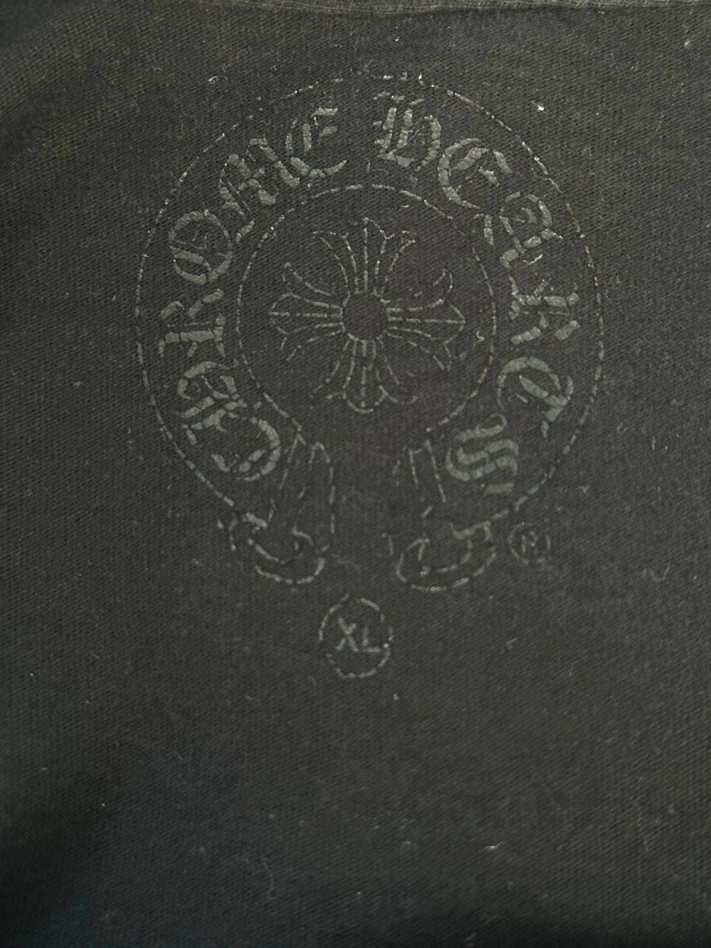 Chrome Hearts Black & White Stars Logo T-Shirt