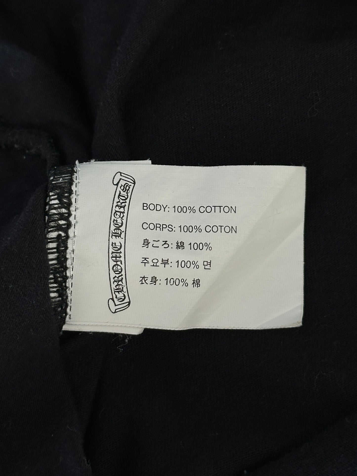 Chrome Hearts Black & White Stars Logo T-Shirt