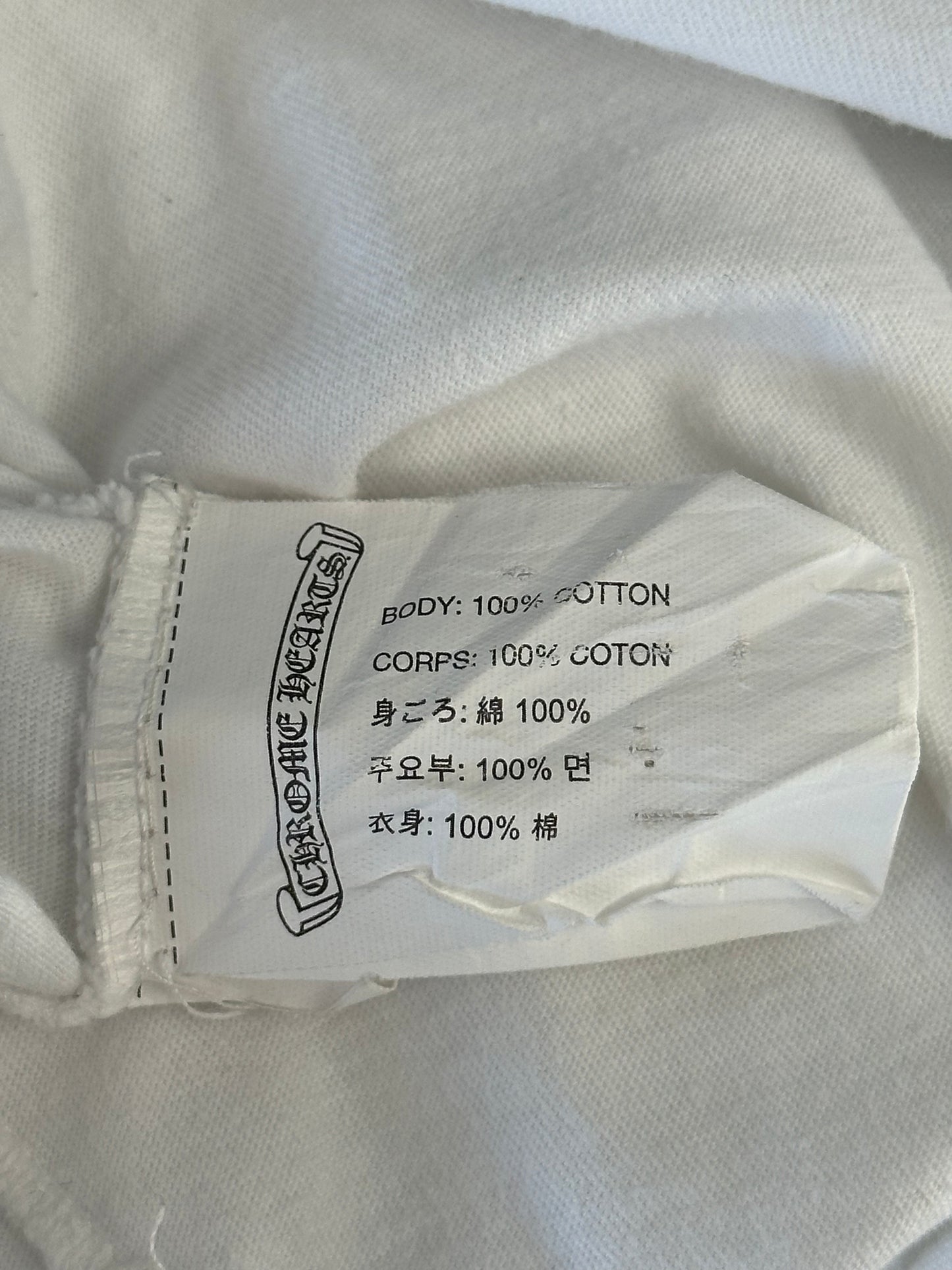 Chrome Hearts White & Black T-Bar T-Shirt