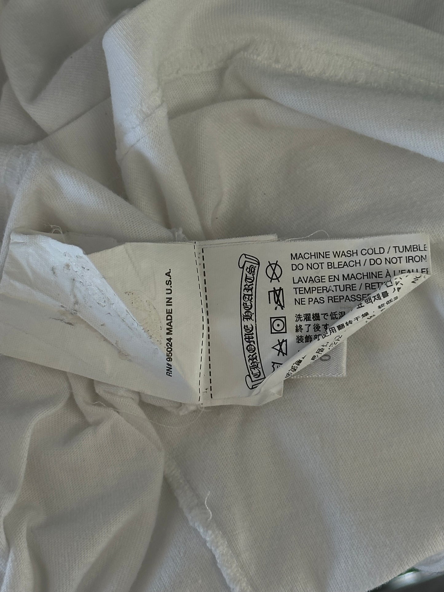 Chrome Hearts White & Black T-Bar T-Shirt