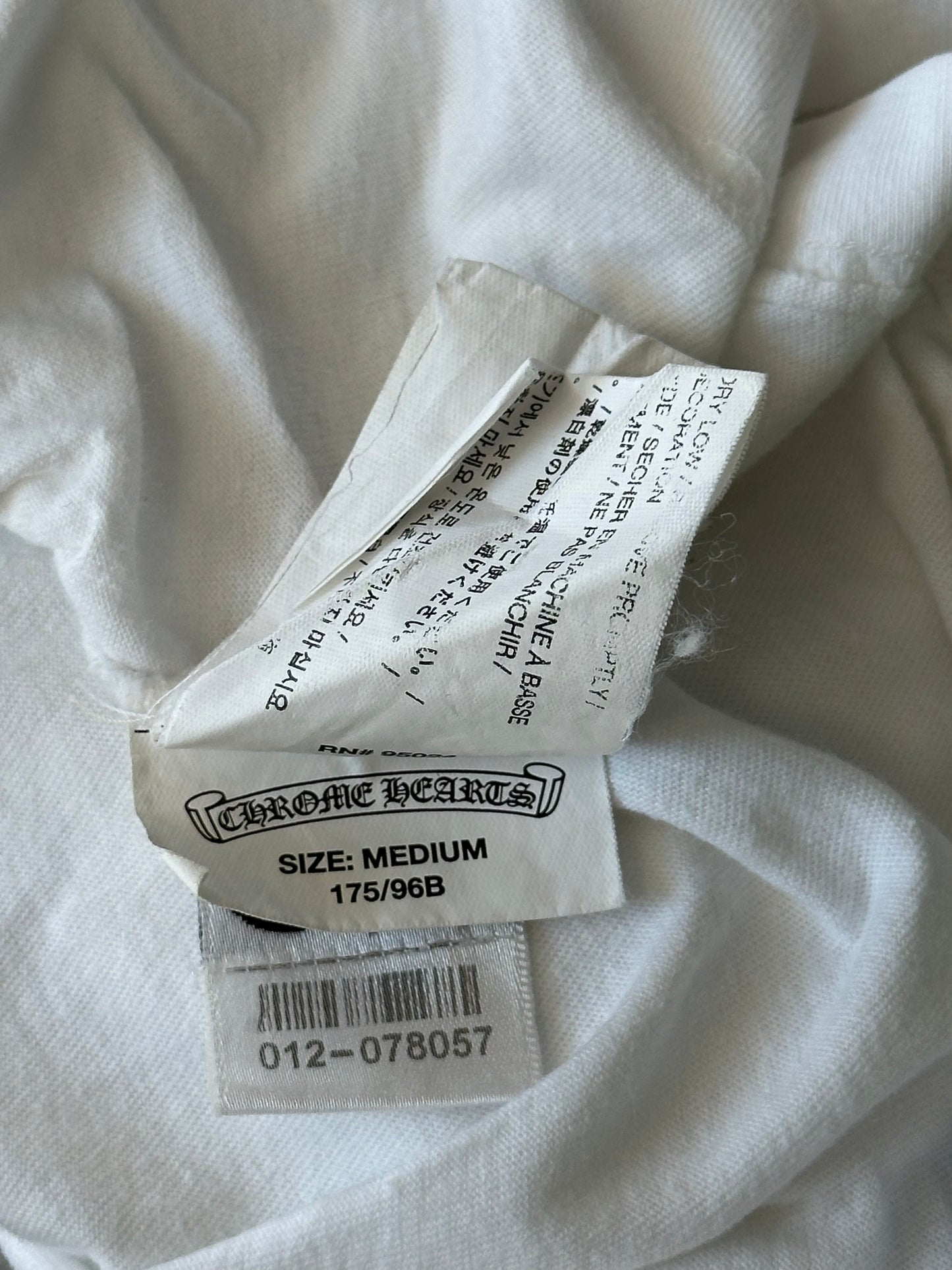 Chrome Hearts White & Black T-Bar T-Shirt