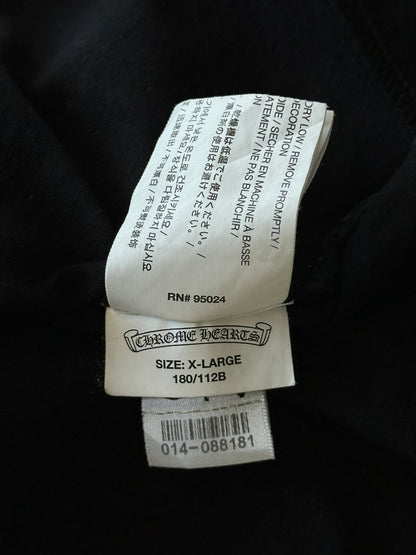 Chrome Hearts Black & White Stars Logo T-Shirt